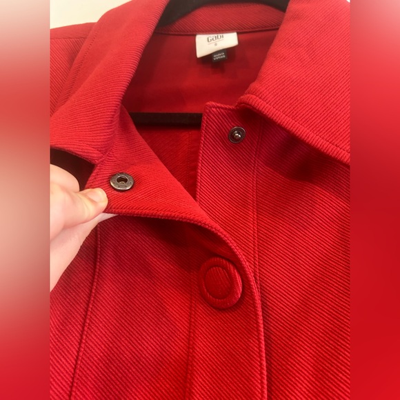 Cabi #3906 Women's Spencer Jacket Size Small Red Valentine Career Button Up - Picture 9 of 10